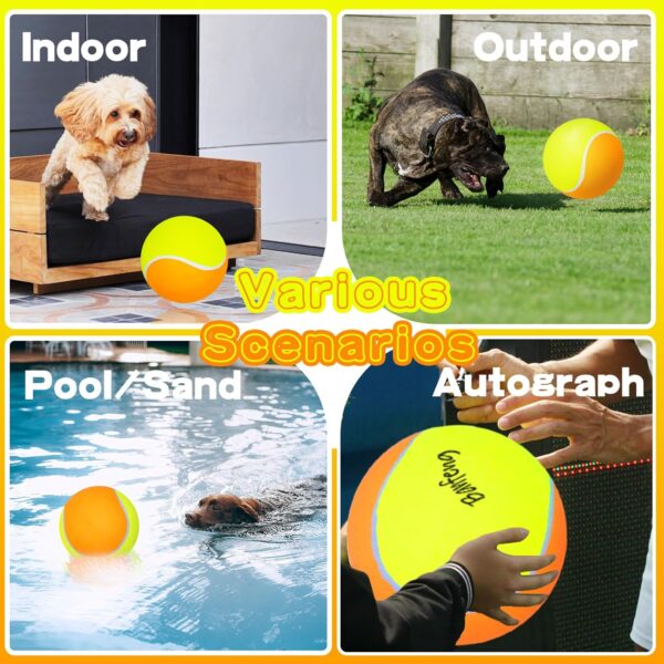 Giant Dog Tennis Ball Big Pet Toys Outdoor Sports Ball with ...
