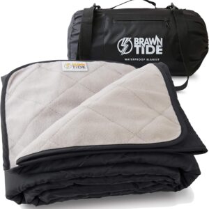 BRAWNTIDE Large Outdoor Waterproof Blanket - Extra Thick Fle...