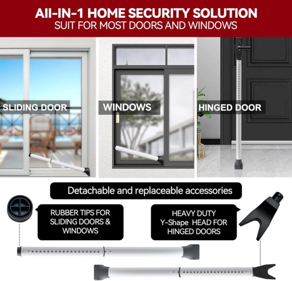 AceMining Upgraded Door Security Bar & Sliding Patio Bar, He...