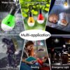 Tent Lamp 4 Packs Portable LED Tent Lights Clip Hook Hurrica...