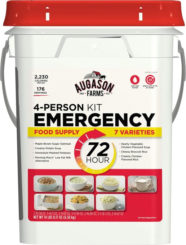 Augason Farms 72-Hour 4-Person Emergency Food Storage Kit 14...