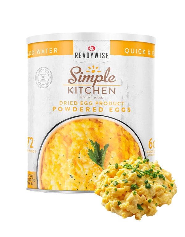 READYWISE - Simple Kitchen, Powdered Eggs, 72 Servings, Emer...