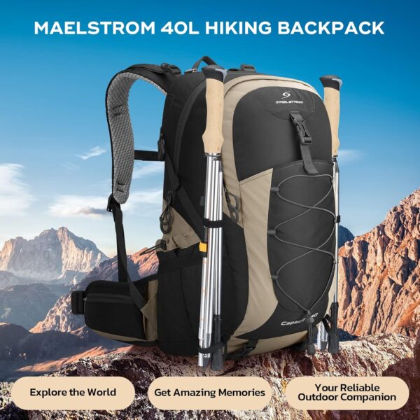 Maelstrom Hiking Backpack,Camping Backpack,40L Waterproof Hi...