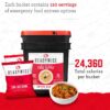 READYWISE - Emergency Food Supply Bucket, 120 Servings, MRE ...