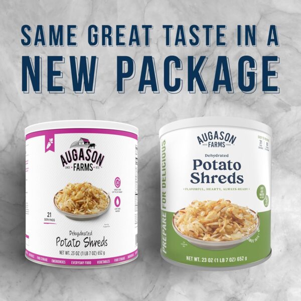 Augason Farms Dehydrated Potato Shreds Can, Emergency Food S...