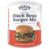 Augason Farms Black Bean Burger Mix Can, Certified Gluten Fr...
