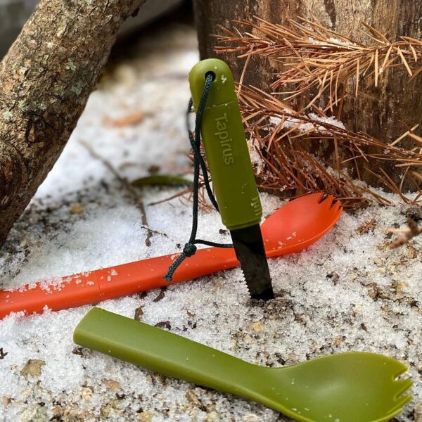 Tapirus Spork Tactical Green | BPA Free Spoon Fork, Stainles...