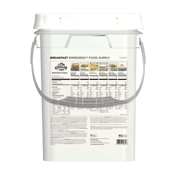 Augason Farms Breakfast Emergency Food Supply 4 Gallon Pail