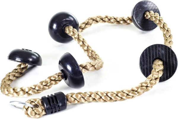 Squirrel Products 6.5 ft Climbing Rope with Platforms - Swin...