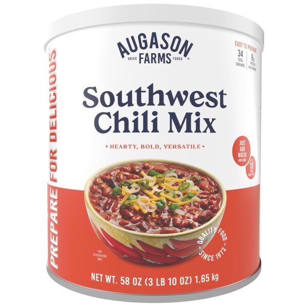 Augason Farms Southwest Chili Mix Can, Certified Gluten Free...