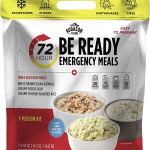 Augason Farms 72-Hour Be Ready Emergency Meal Kit, White, Sm...