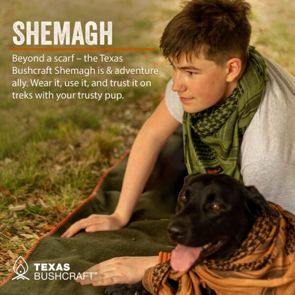 Texas Bushcraft Tactical Shemagh - Authentic Keffiyeh 100% C...