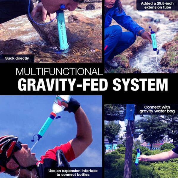 SimPure Gravity Water Filter, Portable Gravity-Fed Water Pur...
