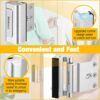 Home Security Door Lock, Upgraded Metal Door Reinforcement L...