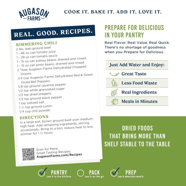 Augason Farms Dehydrated Chopped Onions Can, Emergency Food ...
