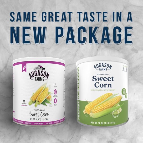 Augason Farms Freeze Dried Sweet Corn Can, Emergency Food Su...