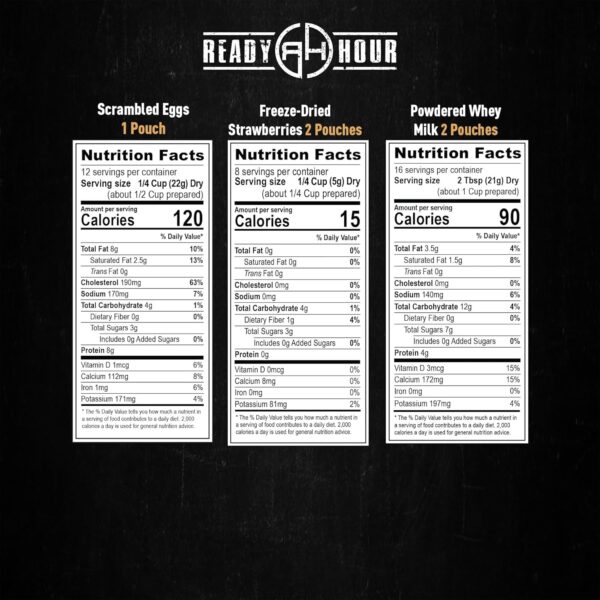 Ready Hour Breakfast Bucket (128 Servings), Emergency Food S...
