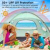 WhiteFang Beach Tent Anti-UV Portable Sun Shade Shelter for ...
