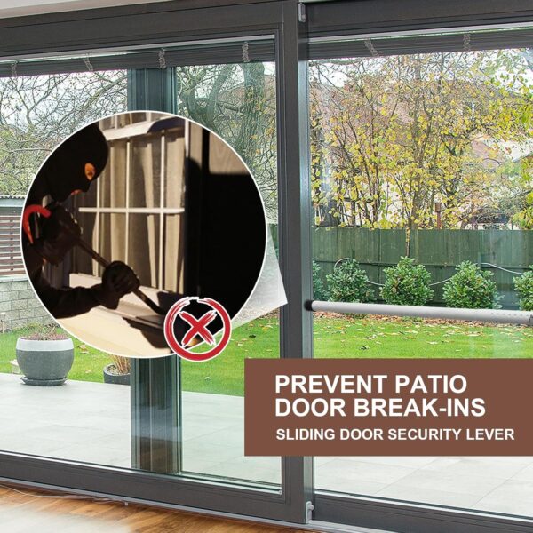 BeBecome Sliding Door Security Bar，17-50 inch Adjustable Pat...