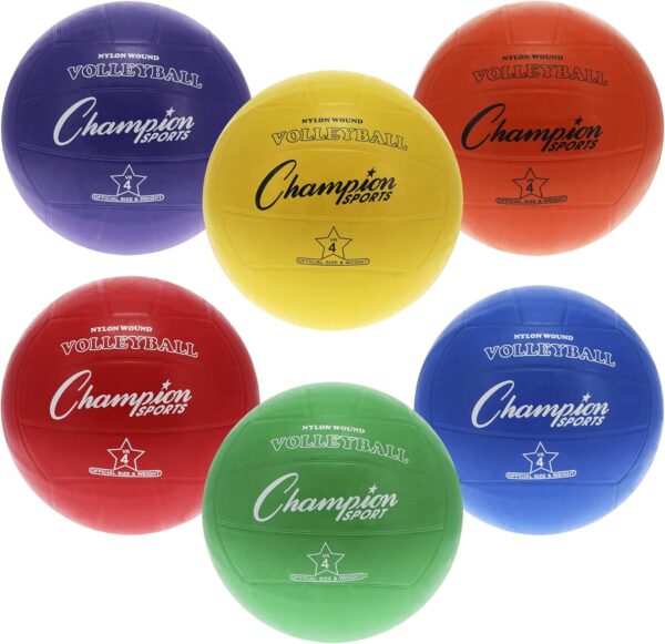 Champion Sports Rubber Volleyball, Official Size, for Indoor...