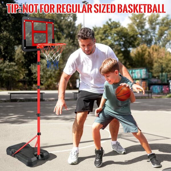 Kids Basketball Hoop with Stand, Adjustable Basketball Set, ...