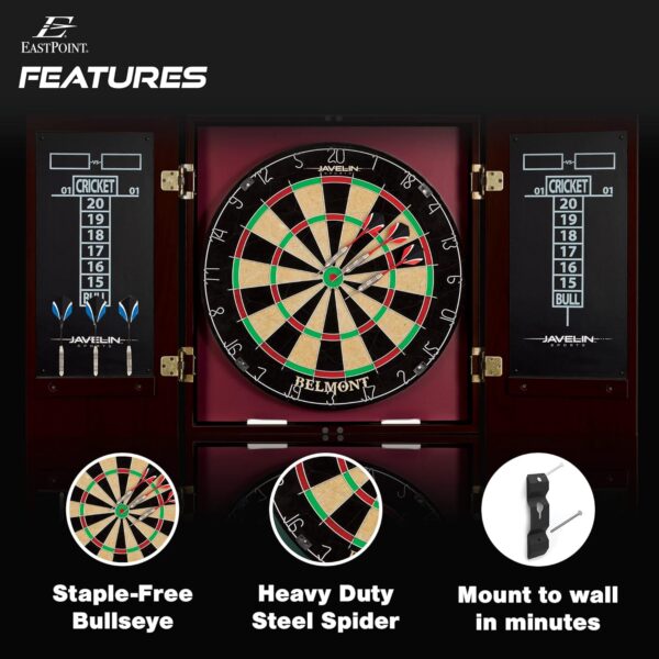 EastPoint Sports Bristle Dartboard and Cabinet Sets- Feature...