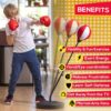 Whoobli Punching Bag for Kids Incl Boxing Gloves | 3-10 Year...