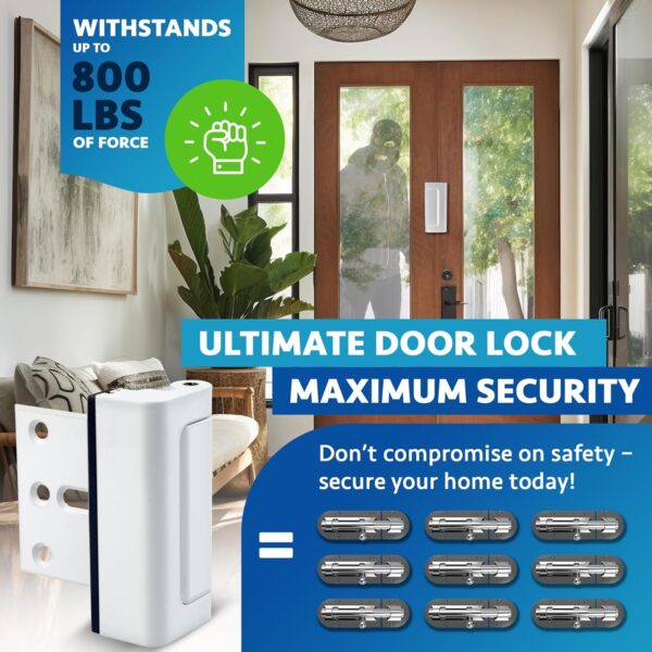 Dwell+Good Door Locks (2-Pack) - Easy To Install Aluminum Ho...