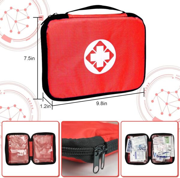 Travel-First Aid-Kit Car-Home 300PCS Survival-Kit Outdoor-Ad...