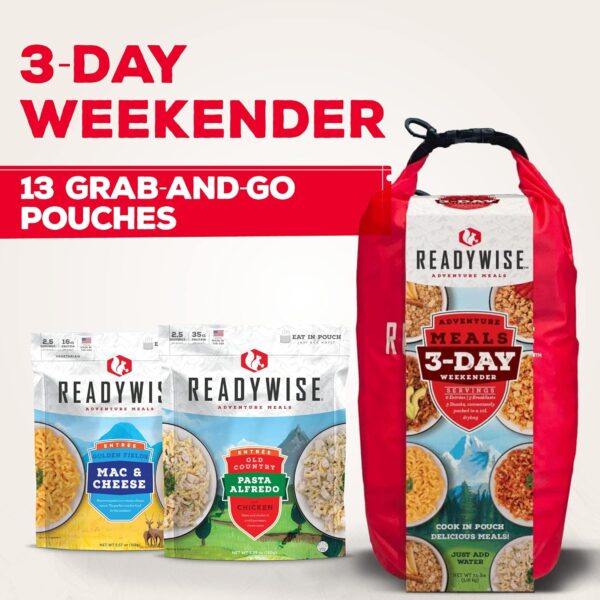 ReadyWise 3-Day, Emergency Food Supply, 10L Dry Bag with Fre...