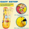 2 Pack Inflatable Bopper, 47 Inches Kids Punching Bag with B...
