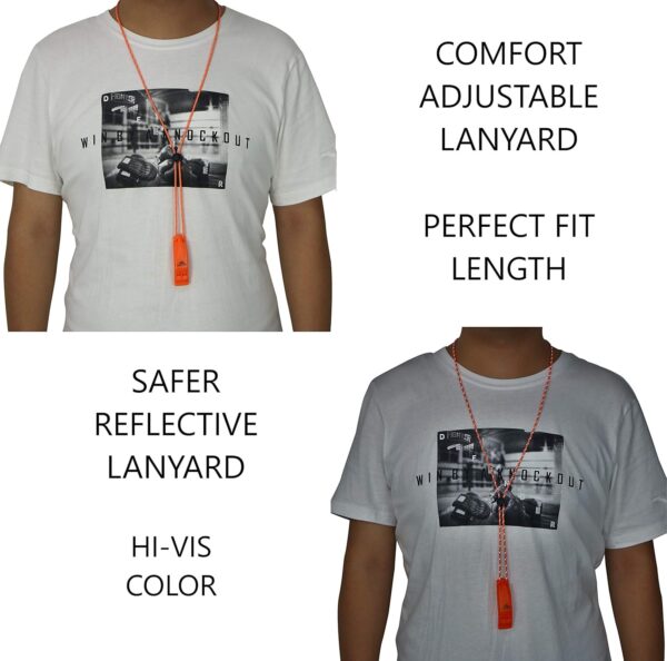 Emergency Whistles with Lanyard Safety Whistle Survival Shri...