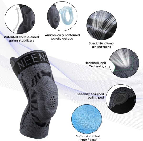 NEENCA Kids Knee Brace Sleeve, Youth Knee Compression Sleeve...