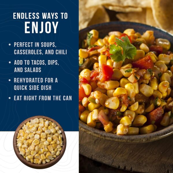 Augason Farms Freeze Dried Sweet Corn Can, Emergency Food Su...