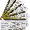 Outdoor Knots - Waterproof Knot Tying Cards with Mini Carabi...