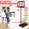 Kids Basketball Hoop with Stand, Adjustable Basketball Set, ...