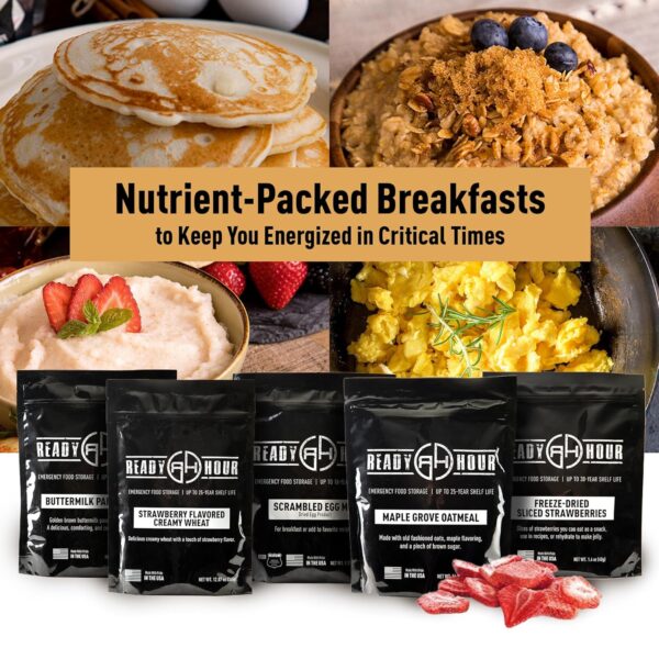 Ready Hour Breakfast Bucket (128 Servings), Emergency Food S...