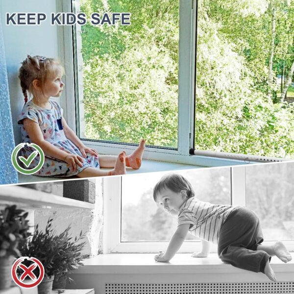 DIIG Sliding Door Security Bar，17.7-50.5inch Adjustable Lock...