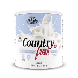 Augason Farms Country Fresh Instant Nonfat Dry Milk Can, Eme...
