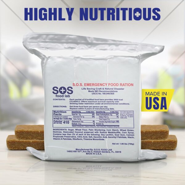SOS Food Labs, Inc. 185000825 S.O.S. Rations Emergency 3600 ...