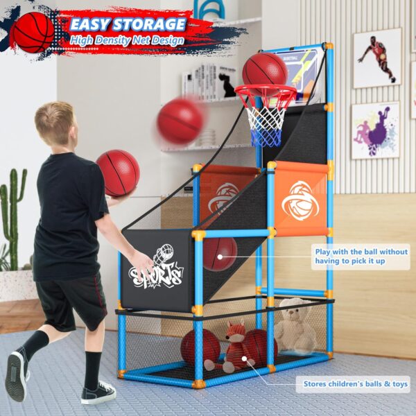 Arcade Basketball Game Set Boy Toys: Indoor Basketball Hoop ...