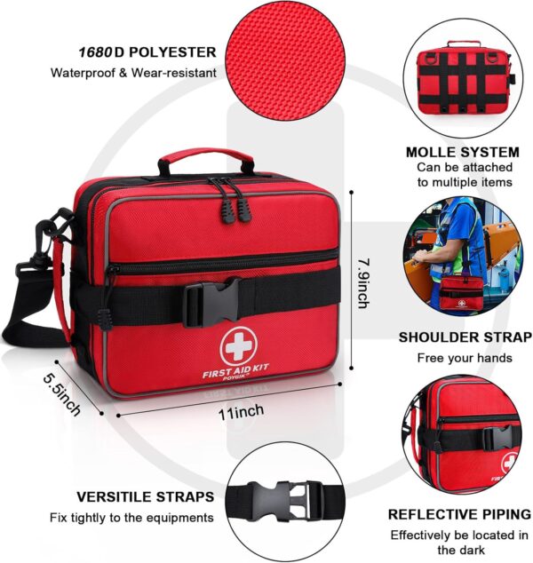 Premium 420 Piece Large First Aid Kit for Home, Car, Travel,...