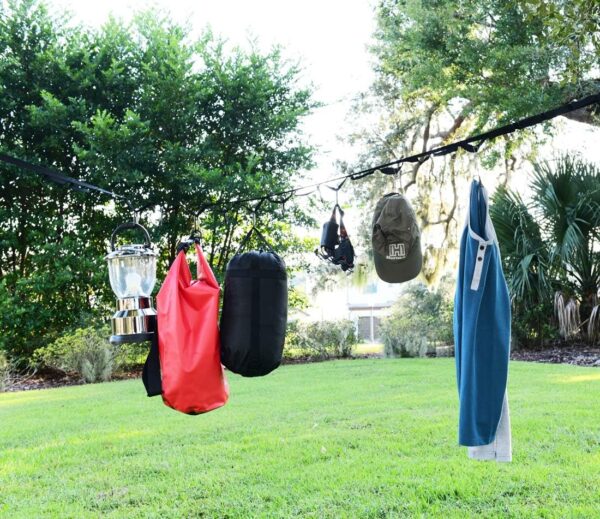 Campsite Storage Strap with 19 Separated Loops for Hanging C...