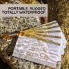 Outdoor Knots - Waterproof Knot Tying Cards with Mini Carabi...