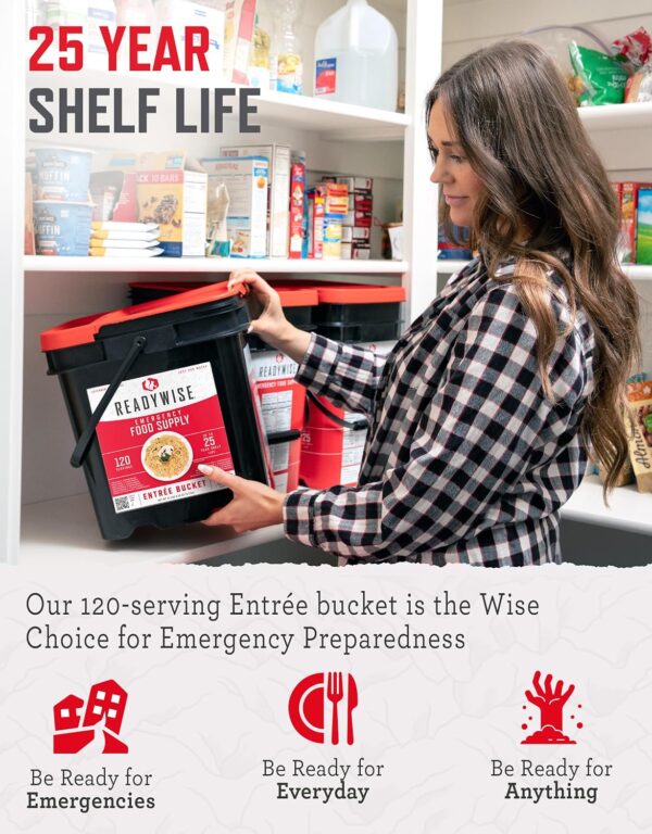 READYWISE - Emergency Food Supply Bucket, 120 Servings, MRE ...