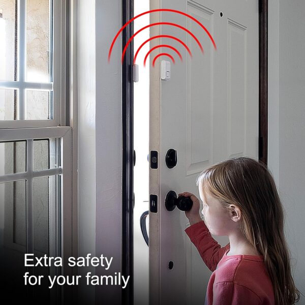 GE Personal Security Window and Door Alarm, 4 Pack, DIY Prot...