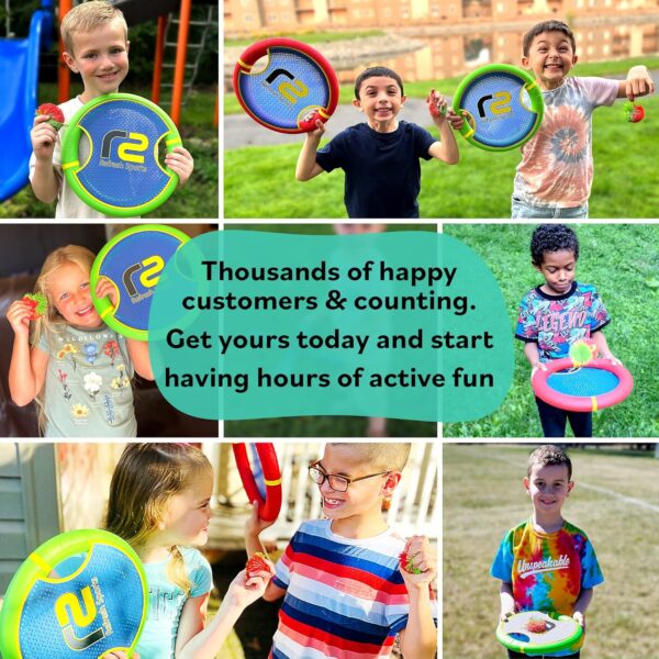 Fun Bouncy Paddle & Stringy Ball Toss & Catch Game - Easy to...