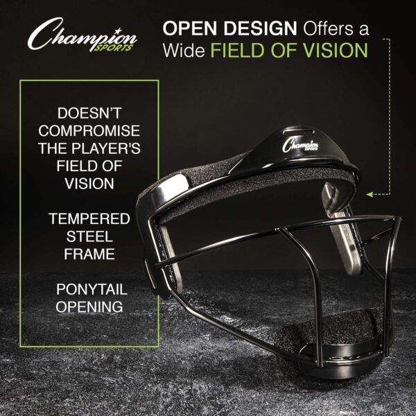Champion Sports Steel Softball Face Mask - Classic Fielders ...