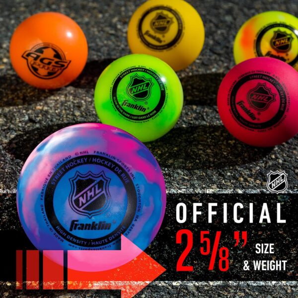 Franklin Sports NHL Street Hockey Balls - No Bounce Outdoor ...
