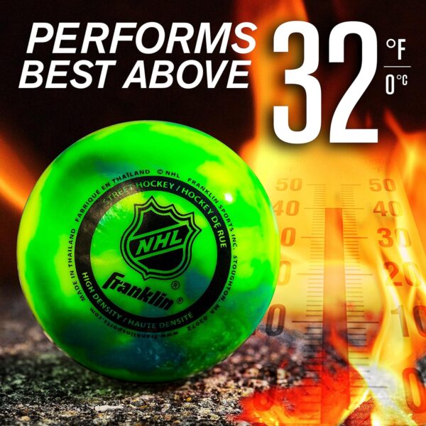 Franklin Sports NHL Street Hockey Balls - No Bounce Outdoor ...